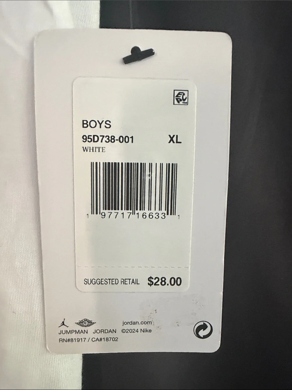 Nike youth Black Athletic Shorts with White Stripe and matching Jordan tshirt